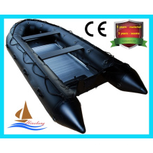 Barco de salvamento inflável do PVC da alta qualidade, barco de pesca com CE